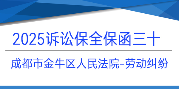成都市金牛區(qū)人民法院,訴訟保全,財(cái)產(chǎn)保全