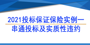 投標保函,投標保證保險保函