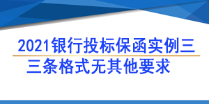 無條件賠付保函,投標保函